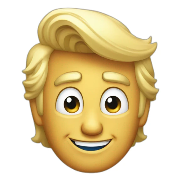 Donald Trump pointing at you with a shiny smile sticker
