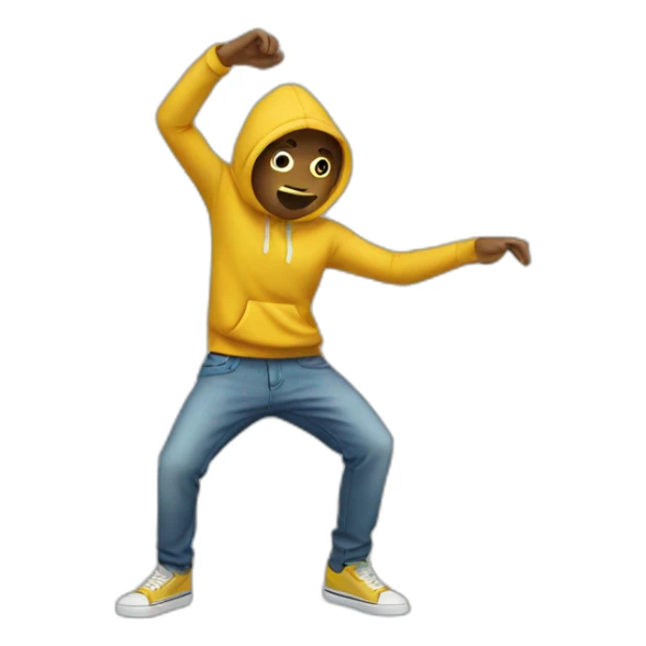 Personne qui Dab sticker