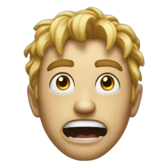 The face of insanity-inducing fear sticker