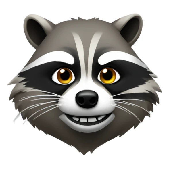 Smoking raccoon  sticker