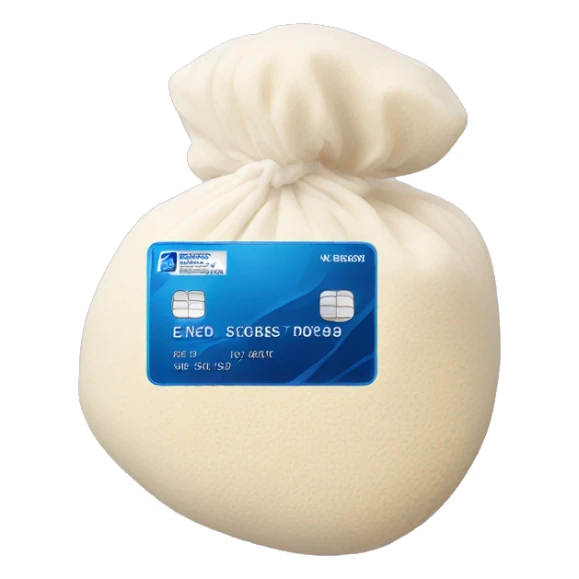 White flour and and an American Express card  sticker