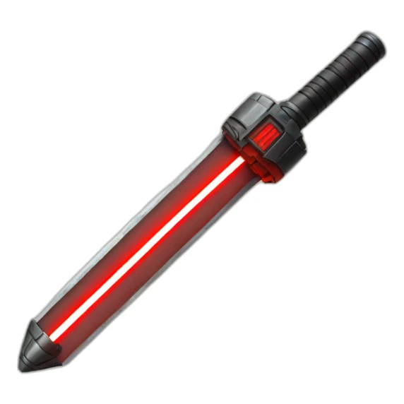 emoji hand holding red lightsaber sticker