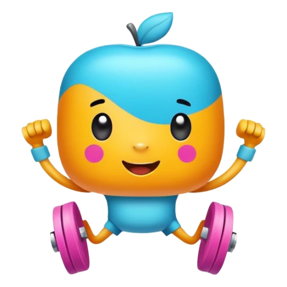 generate a logo for me. We're doing a AI virtual pet company. This pet will help with your fitness. Track your workout record and health status. And it will assign tasks to you and push you to keep fitness

we should do "cartoon" style. Color should be matching the topic of fitness sticker