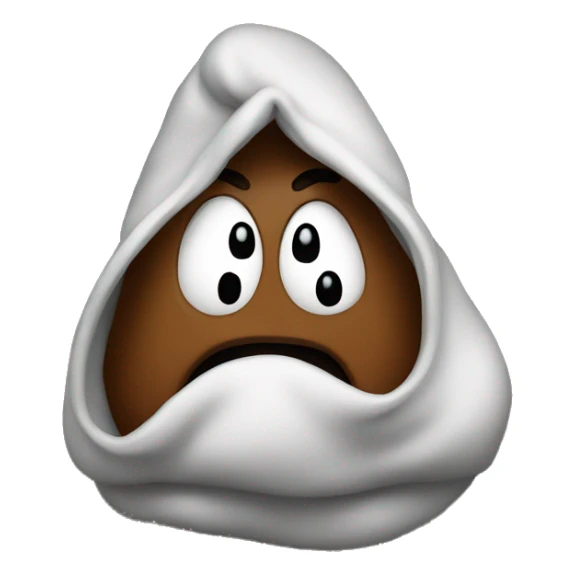 poop wearing a hoodie  sticker