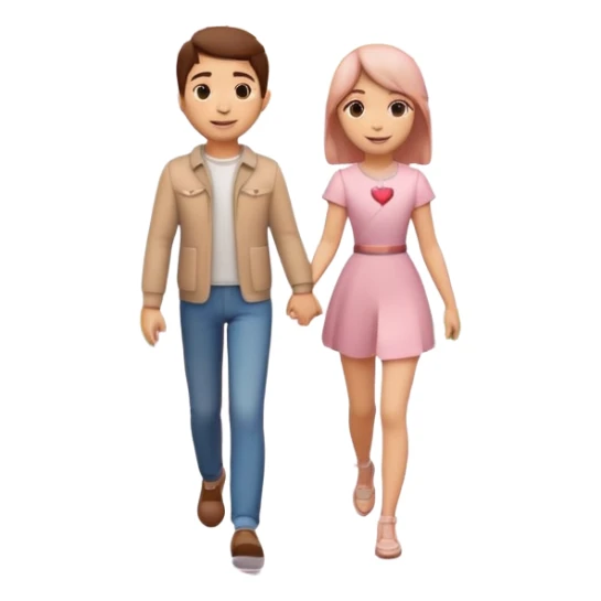 3D emoji-style of two roads merging into one 💞, with cherry blossoms 🌸, floating hearts 💕, soft sunset sky 🌅, and a couple walking hand-in-hand 👩‍❤️‍👨. Romantic and aesthetic vibe sticker