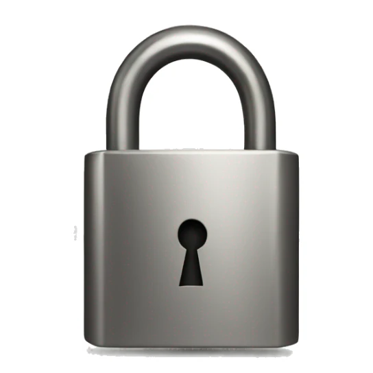 A padlock with the letter A engraved on it sticker