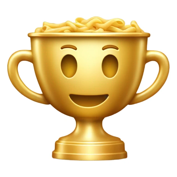 Bowl of Macaroni Golden Trophy sticker
