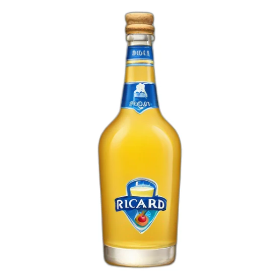 bouteille de Ricard Pastis de Marseille 51 sticker