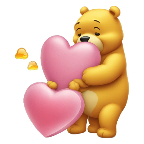 I love you more than pooh loves honey  sticker