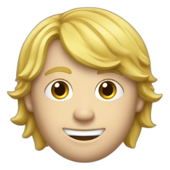 Joueur de foot blond avec le numéro 7 sticker