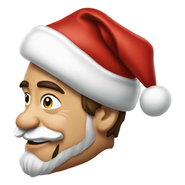 Robert Downey Jr. as santa claus sticker