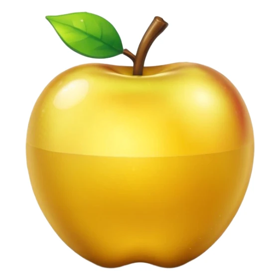 Enchanted golden apple in minecraft stlye sticker