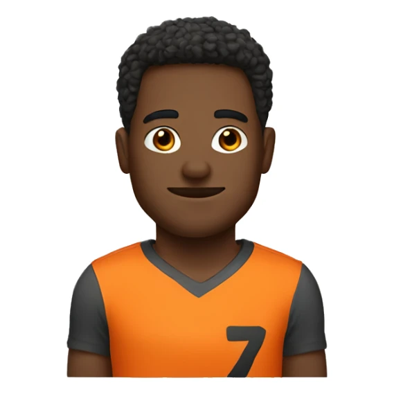 rb wearing orange shirt sticker