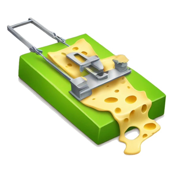 mousetrap but the cheese is replaced with a lime sticker