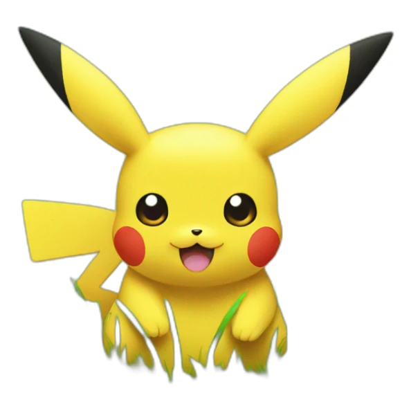 Pikachu grass type sticker