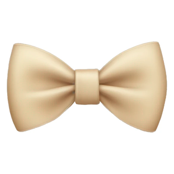 Beige bow sticker