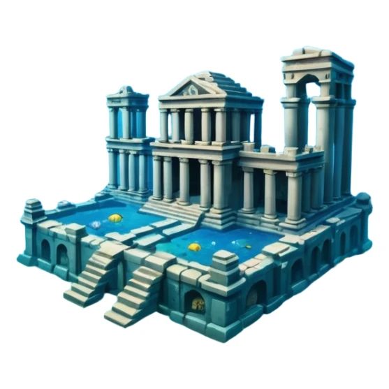 The Lost Island of Atlantis sticker