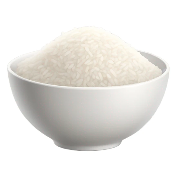 rice in white bowl sticker