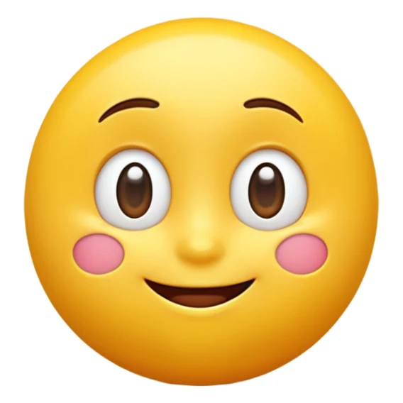 “A high-quality 3D emoji, smooth glossy texture, vibrant yellow color, soft studio lighting, realistic reflections, rounded shape, cute expressive face, ultra-detailed, Pixar-style 3D render, isolated on white background, 4K resolution” sticker