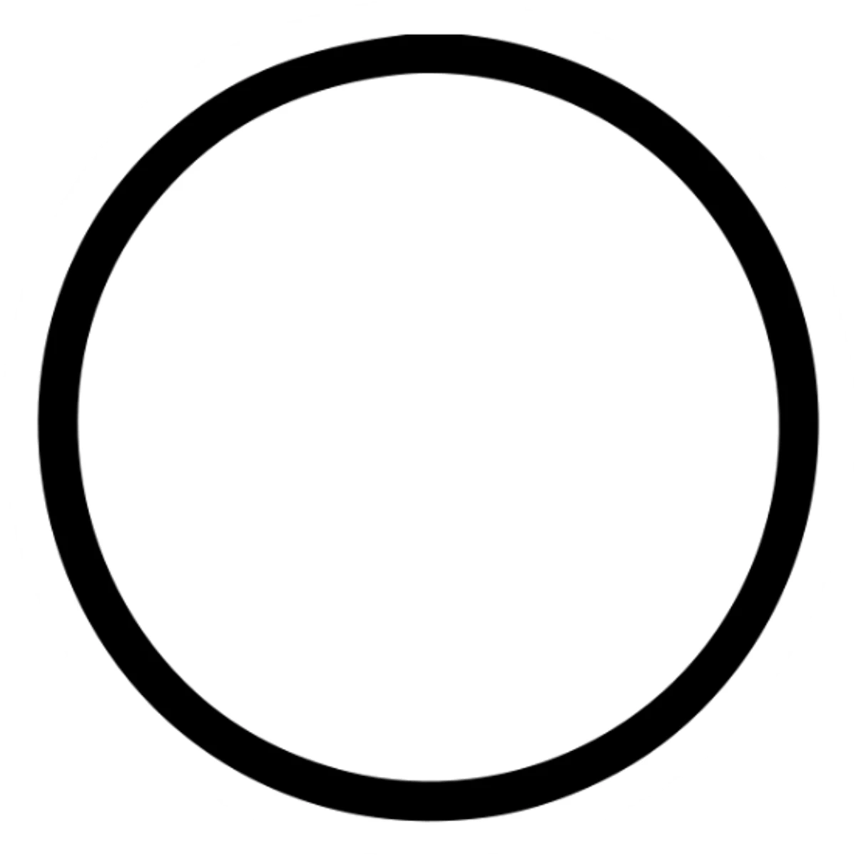 classic black dot bullet point outline icon sticker