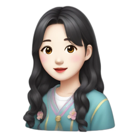 jiang wonyoung Korean cute idol sticker
