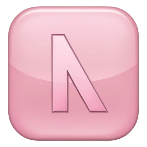 Netflix aesthetic "N" logo in pastel pink sticker