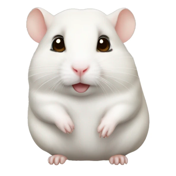 Arab white kandura head male hamster sticker