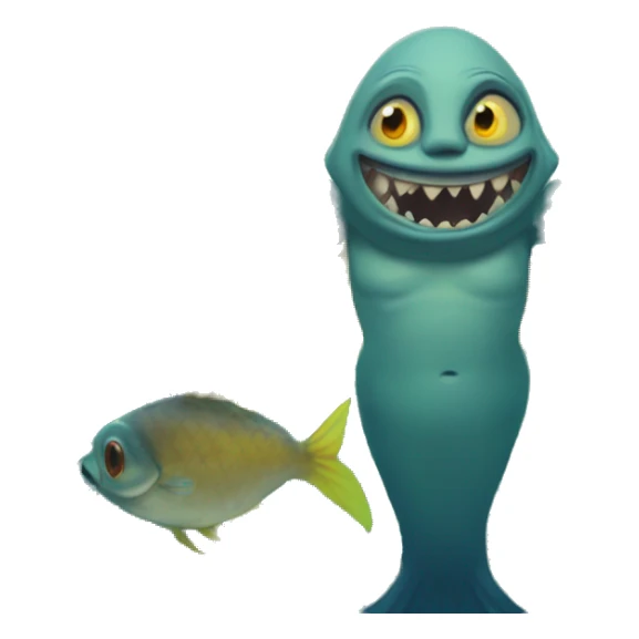 merpeople: ugly evil Underwater-dwelling beings with the upper body of a human and the lower body of a fish, known for their beautiful singing voices and protective nature. sticker