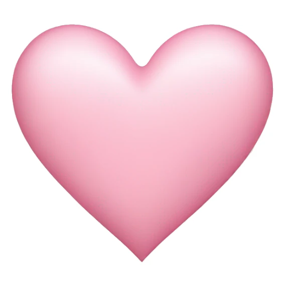 light pink heart sticker