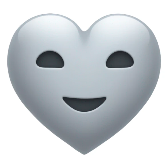 grey heart with stars around it  sticker