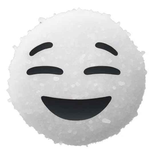 smiling emoji with a pile of salt sticker