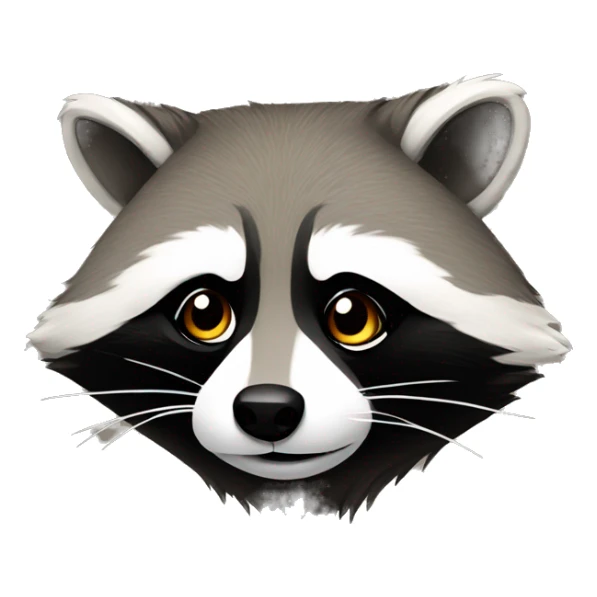 Older raccoon relaxing  sticker