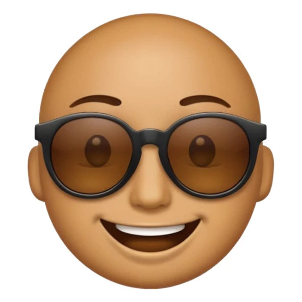 emoji smile dark sunglasses sticker