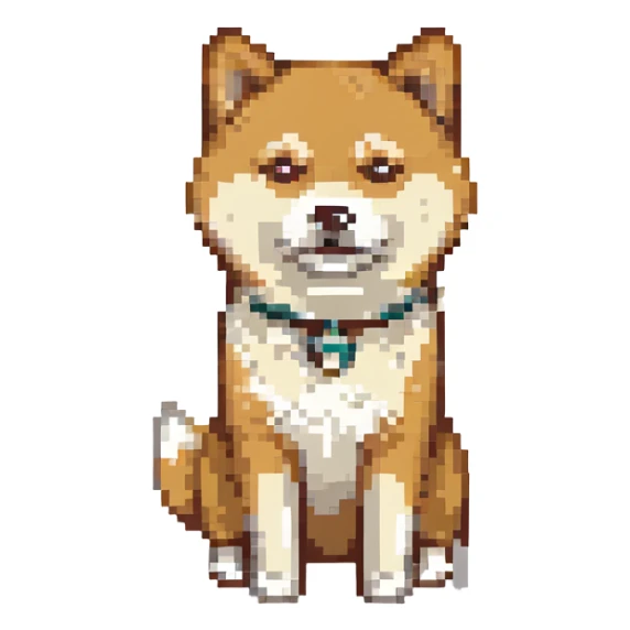 Shiba Inu sitting in a movie theater, variation 1 sticker