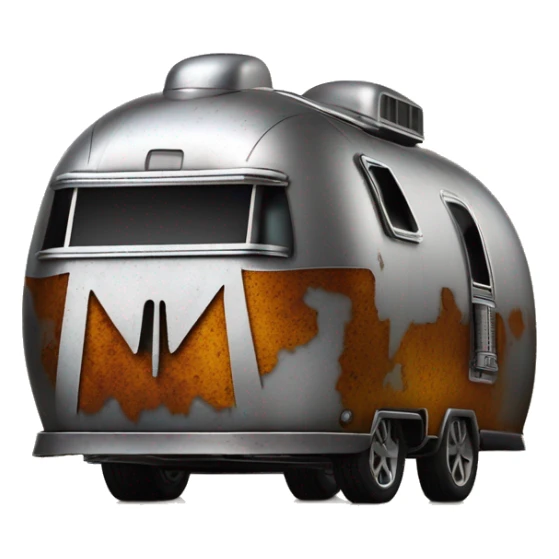 Hot wheel’s Darth Vader’s airstream rc caravan rusted  sticker