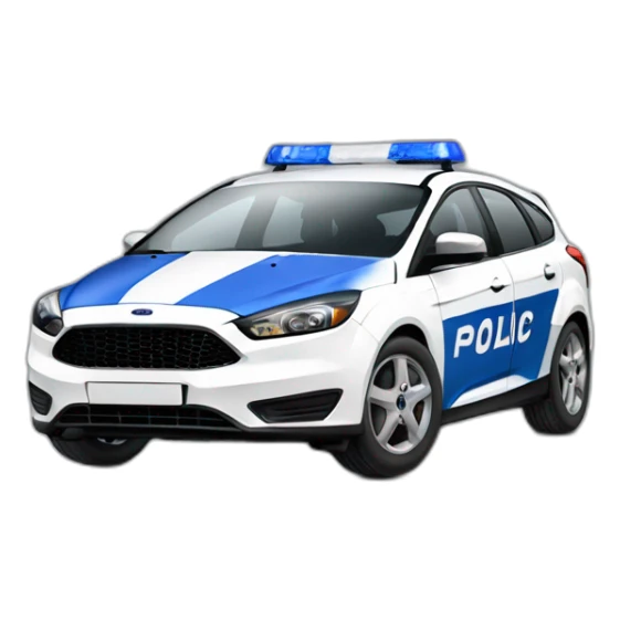 ford focus 3 police car of ukraine sticker