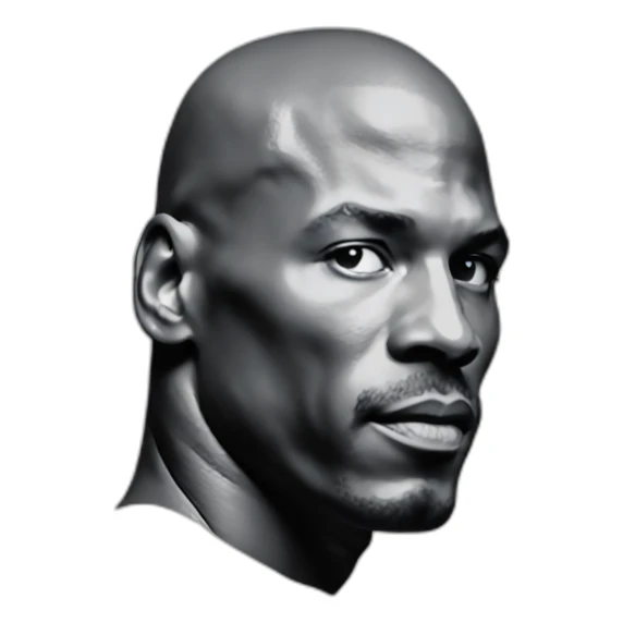 Michael Jordan logo but fill color sticker