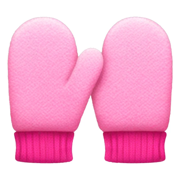 Pink pair of mittens  sticker