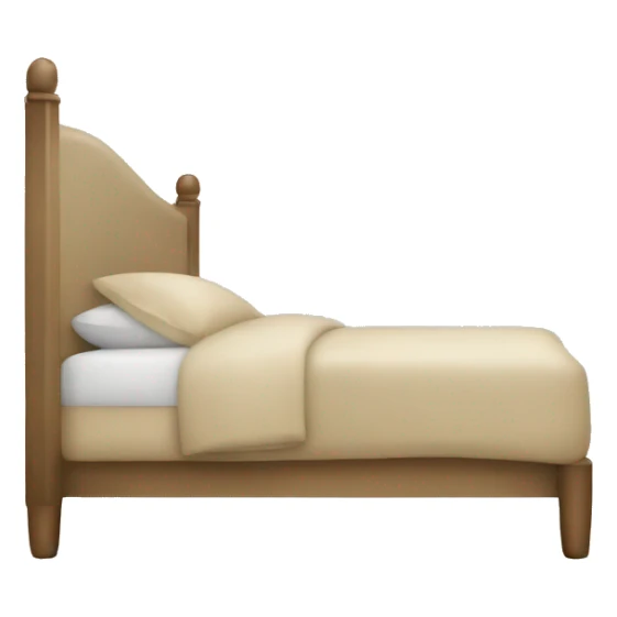 beige bed sticker