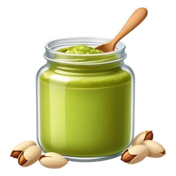 a  single jar of pistachio spread sticker