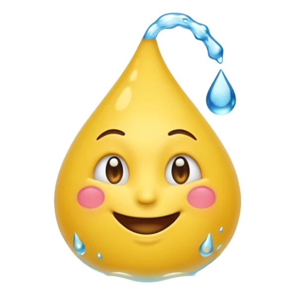 Emoji souriant avec goutte de sueur sticker