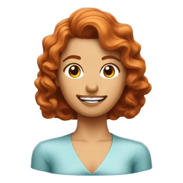 Ruiva cabelo liso, segurando um troféu do Oscar sticker