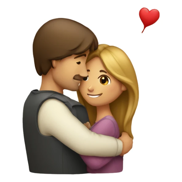 Corazon lleno de amor de un hombre y una mujer sticker