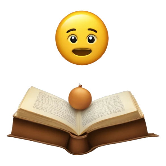 Un macarrón leyendo un libro  sticker