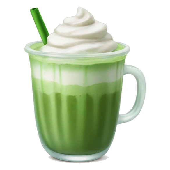 iced matcha latte with no whip cream  sticker