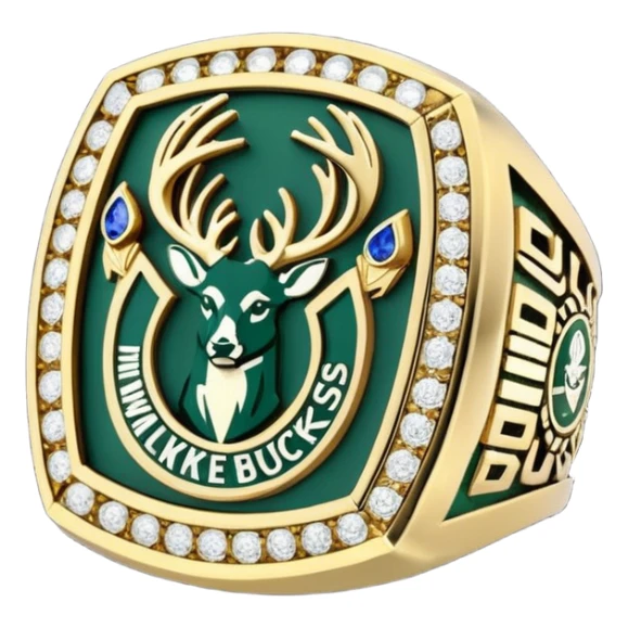 Milwaukee bucks championship ring sticker