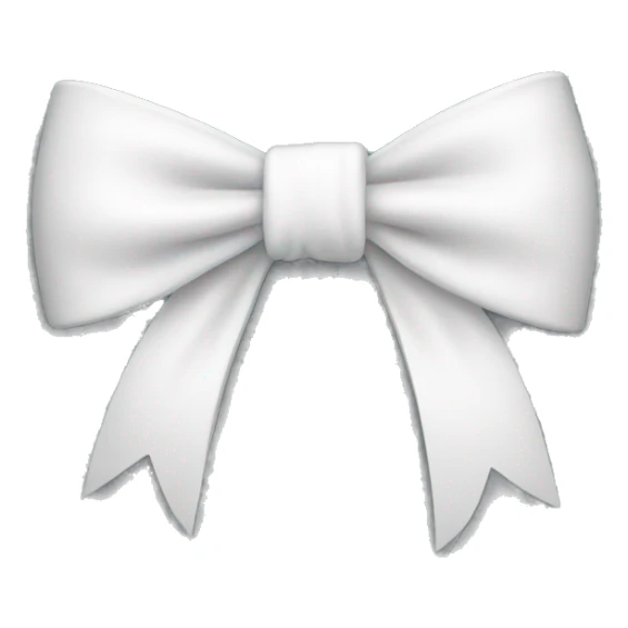 white bow sticker