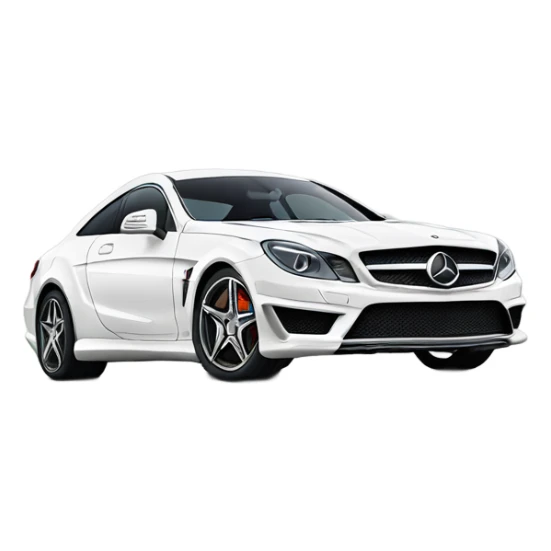 Mercedes Benz sports white sticker