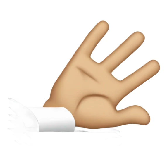 hand holding pile of paper sticker