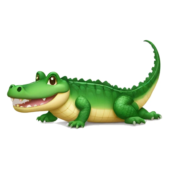 crocodile cute little baby sticker